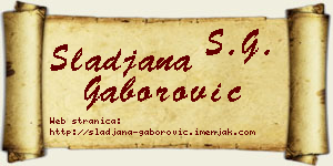 Slađana Gaborović vizit kartica